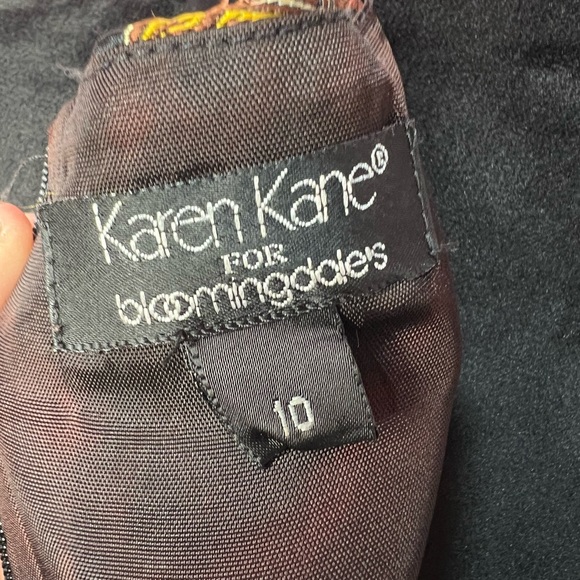 90s Vintage Silk Blend Dress Asian Inspired print by Karen Kane Blooming… - Picture 6 of 13